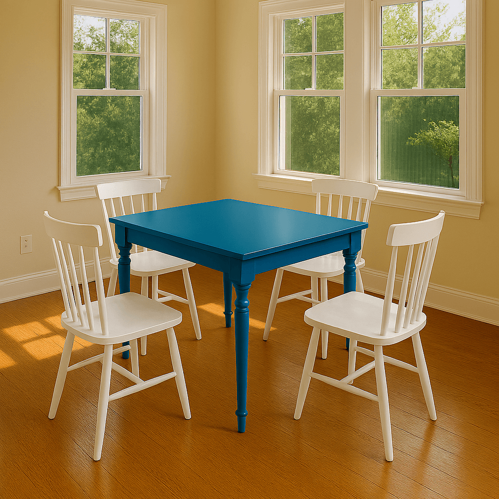 Repainting furniture and walls to refresh a Charlotte home.