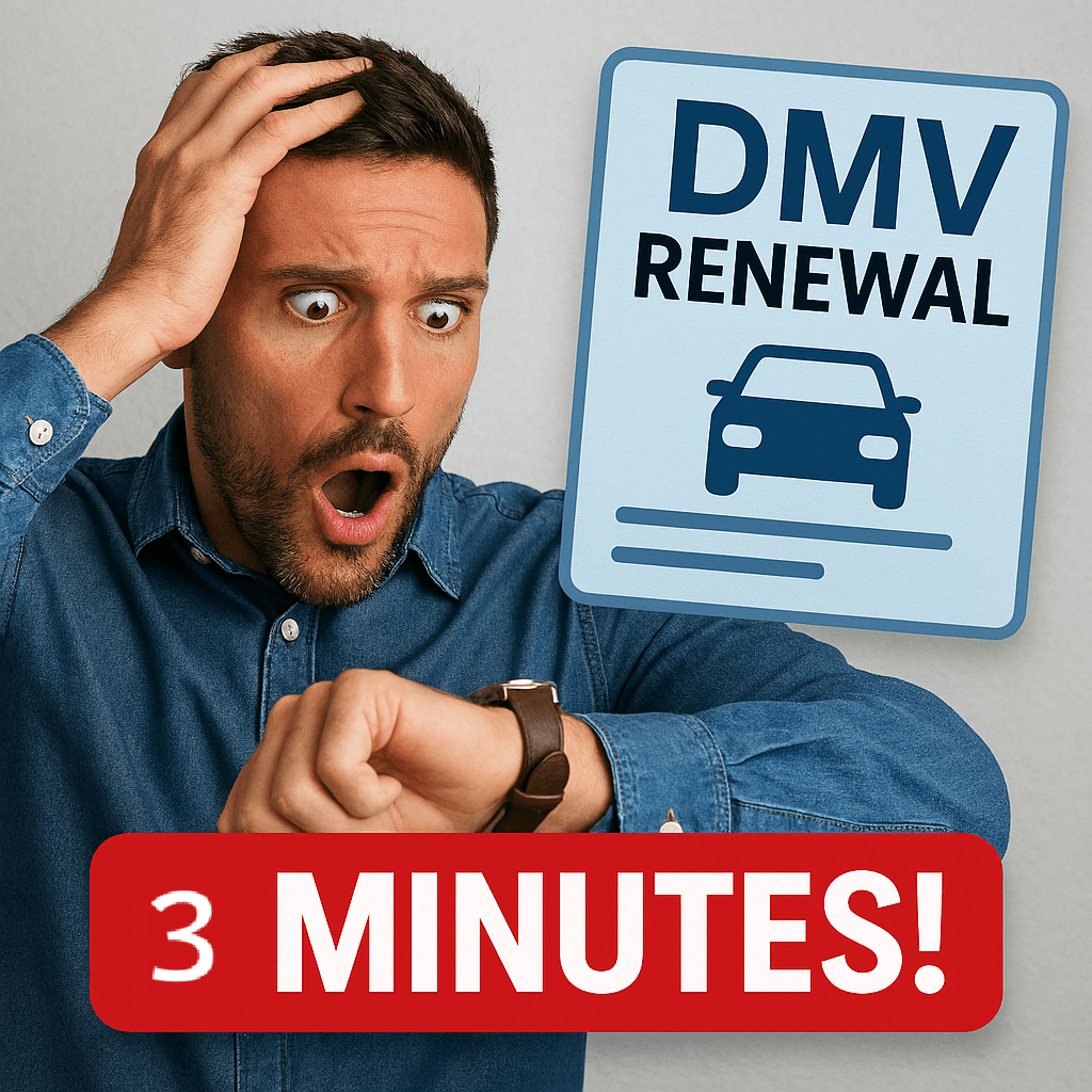 DMV in 3 minutes