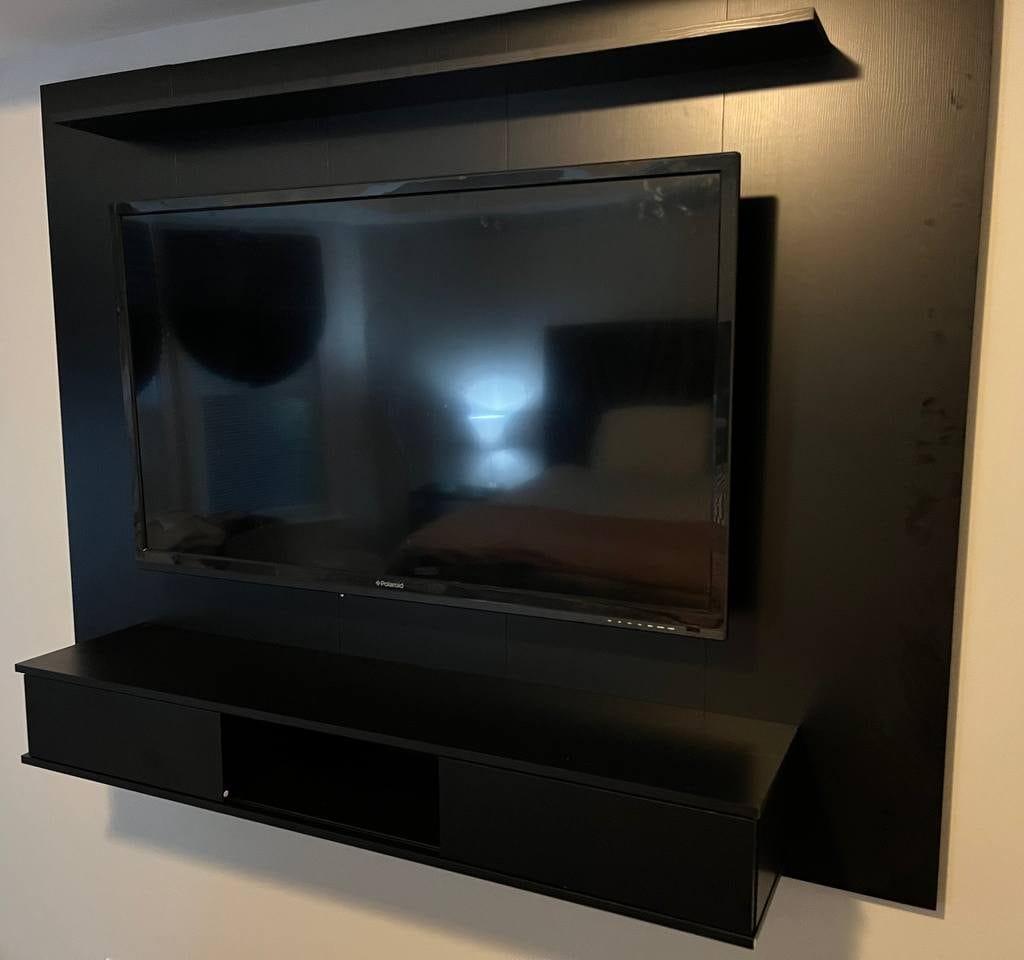 TV Mounted with a tv back