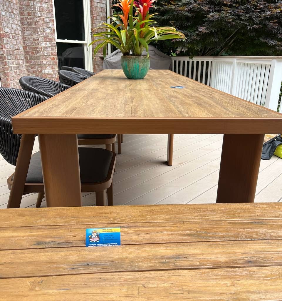 Outdoor Furniture Assembly example