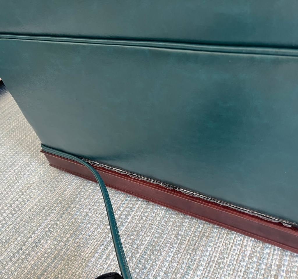 Before we do furniture restoration - leather repair