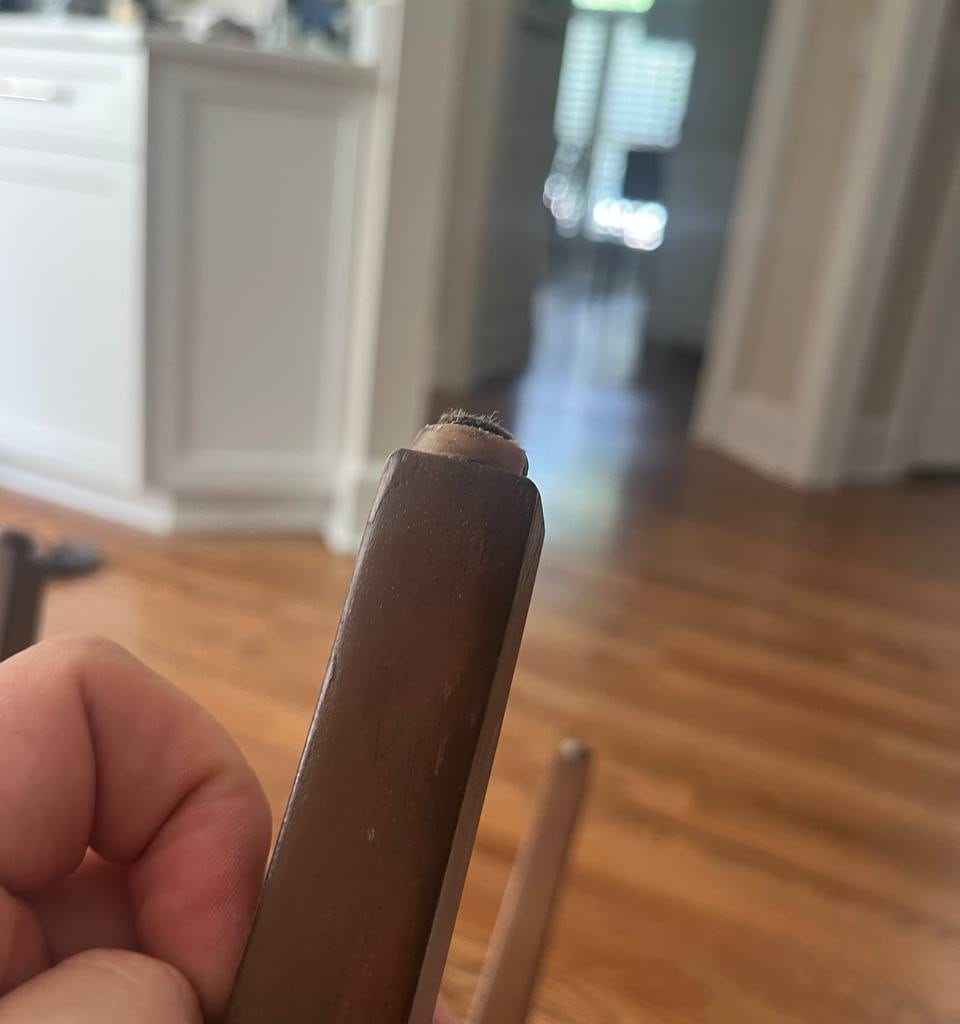 After we do furniture restoration - clear coat application