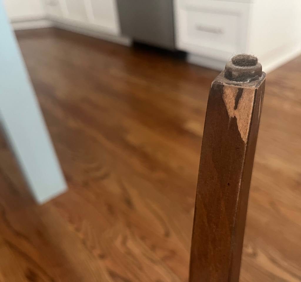 Before we do furniture restoration - clear coat application
