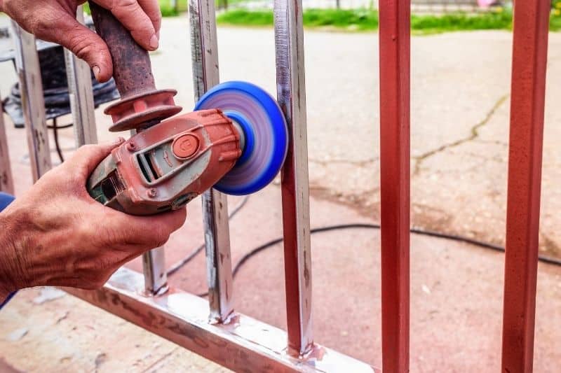 Paint removal from metal – restored steel patio furniture in Charlotte by Busy Beaver Handyman Services